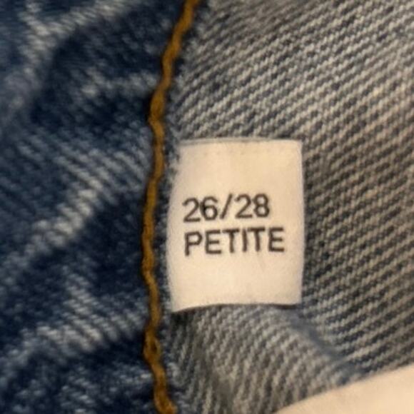 Collusion 004 Womens Blue Mid Rise Relaxed Baggy Straight Denim Jeans Size 26/28 - Picture 5 of 7